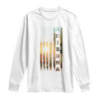 Patriotic Arizona State Flag Long Sleeve Shirt Southwest Landscape Gift