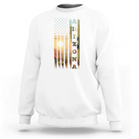 Patriotic Arizona State Flag Sweatshirt Southwest Landscape Gift