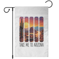 Arizona Desert Cactus Western Adventure Garden Flag Take Me To AZ
