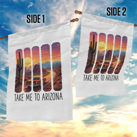 Arizona Desert Cactus Western Adventure Garden Flag Take Me To AZ
