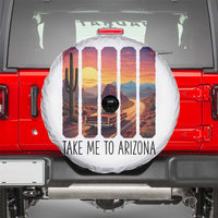 Arizona Desert Cactus Western Adventure Spare Tire Cover Take Me To AZ