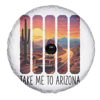 Arizona Desert Cactus Western Adventure Spare Tire Cover Take Me To AZ