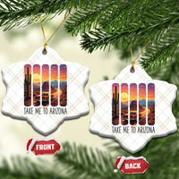 Arizona Desert Cactus Western Adventure Ceramic Ornament Take Me To AZ