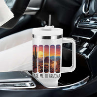 Arizona Desert Cactus Western Adventure Tumbler With Handle Take Me To AZ