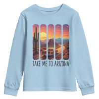 Arizona Desert Cactus Western Adventure Youth Sweatshirt Take Me To AZ