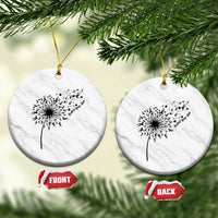 Protect Your Skin Ceramic Ornament Melanoma Awareness Dandelion Gift
