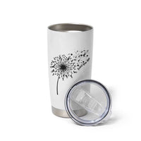 Protect Your Skin Tumbler Cup Melanoma Awareness Dandelion Gift