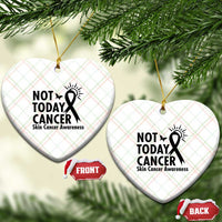 Melanoma Awareness Skin Cancer Warrior Ceramic Ornament Not Today Cancer