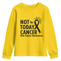 Melanoma Awareness Skin Cancer Warrior Youth Sweatshirt Not Today Cancer