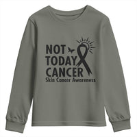 Melanoma Awareness Skin Cancer Warrior Youth Sweatshirt Not Today Cancer