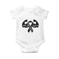 Melanoma Awareness Warrior Baby Onesie Never Give Up