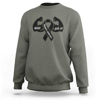 Melanoma Awareness Warrior Sweatshirt Never Give Up