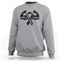 Melanoma Awareness Warrior Sweatshirt Never Give Up