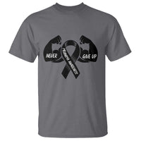 Melanoma Awareness Warrior T Shirt Never Give Up