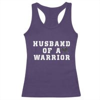 Husband Of A Warrior Racerback Tank Top Melanoma Awareness Wife Support