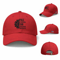 Skin Cancer Survivor Warrior Baseball Cap Pale Is The New Tan