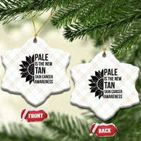 Skin Cancer Survivor Warrior Ceramic Ornament Pale Is The New Tan