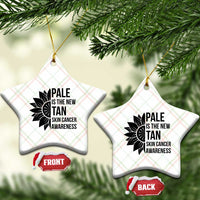 Skin Cancer Survivor Warrior Ceramic Ornament Pale Is The New Tan