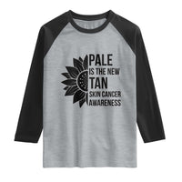 Skin Cancer Survivor Warrior Raglan Shirt Pale Is The New Tan