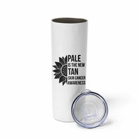 Skin Cancer Survivor Warrior Skinny Tumbler Pale Is The New Tan