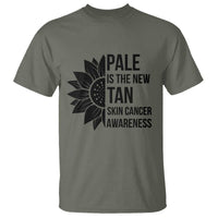 Skin Cancer Survivor Warrior T Shirt Pale Is The New Tan