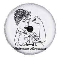 Melanoma Awareness Strong Woman Spare Tire Cover Feminist Warrior