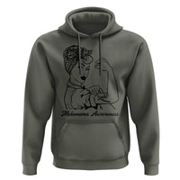 Melanoma Awareness Strong Woman Hoodie Feminist Warrior