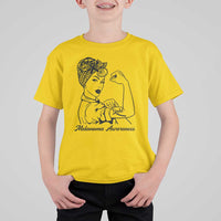 Melanoma Awareness Strong Woman T Shirt For Kid Feminist Warrior