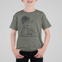 Melanoma Awareness Strong Woman T Shirt For Kid Feminist Warrior