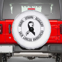 Melanoma Awareness Spare Tire Cover Brave Strong Resilient Warrior
