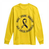 Melanoma Awareness Long Sleeve Shirt Brave Strong Resilient Warrior