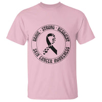 Melanoma Awareness T Shirt Brave Strong Resilient Warrior