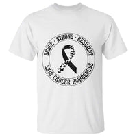 Melanoma Awareness T Shirt Brave Strong Resilient Warrior