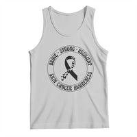 Melanoma Awareness Tank Top Brave Strong Resilient Warrior