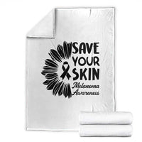 Skin Cancer Fighter Throw Blanket Save Your Skin
