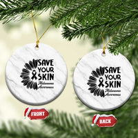 Skin Cancer Fighter Ceramic Ornament Save Your Skin