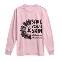 Skin Cancer Fighter Long Sleeve Shirt Save Your Skin