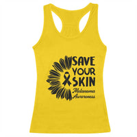 Skin Cancer Fighter Racerback Tank Top Save Your Skin