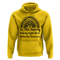 In This Family Nobody Fights Alone Hoodie Melanoma Warrior Support