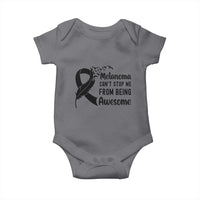 Melanoma Cant Stop Me From Being Awesome Baby Onesie Support Squad Gift