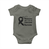 Melanoma Cant Stop Me From Being Awesome Baby Onesie Support Squad Gift
