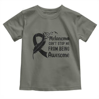 Melanoma Cant Stop Me From Being Awesome Toddler T Shirt Support Squad Gift