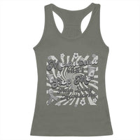 Melanoma Awareness Support Squad Racerback Tank Top Melanoma Can't Stop Me