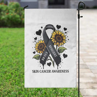 Sunflower Skin Cancer Awareness Garden Flag Brave Strong Resilient
