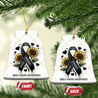 Sunflower Skin Cancer Awareness Ceramic Ornament Brave Strong Resilient