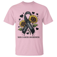 Sunflower Skin Cancer Awareness T Shirt Brave Strong Resilient