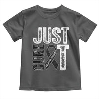 Skin Cancer Warrior Awareness Fighter Toddler T Shirt Just Cure It