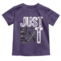 Skin Cancer Warrior Awareness Fighter Toddler T Shirt Just Cure It