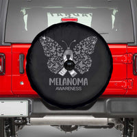 Just Cure It Spare Tire Cover Melanoma Warrior Butterfly Support