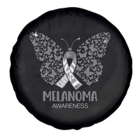 Just Cure It Spare Tire Cover Melanoma Warrior Butterfly Support